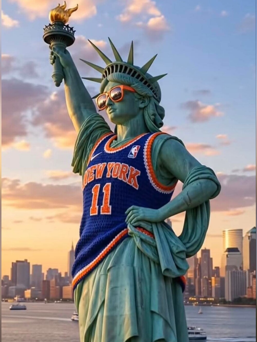 🏀Nike New York Knicks City Edition Jersey Kevin Knox II NBA Youth L 🔥 Y2K